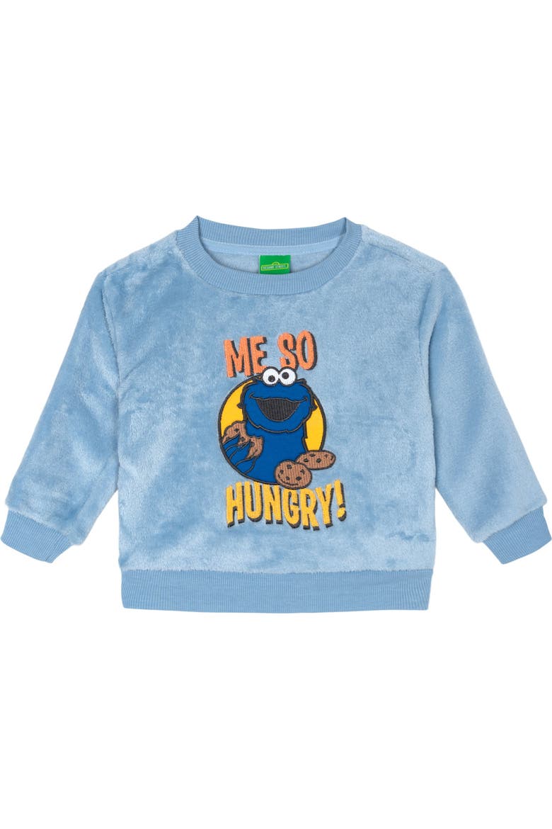 Cookie Monster 2-Piece Fleece Sweatshirt and Joggers Set, Alternate, color, Cookie Monster Blue