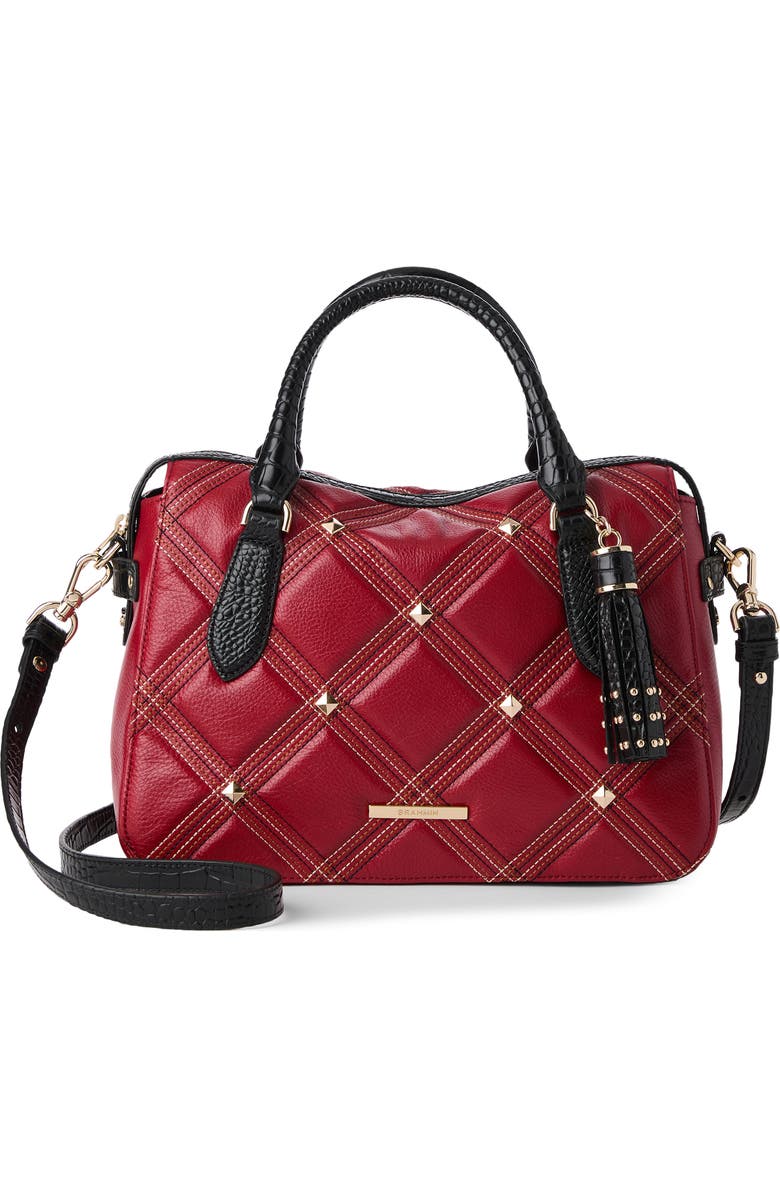 Brahmin Micaela Quilted Leather Satchel, Alternate, color,