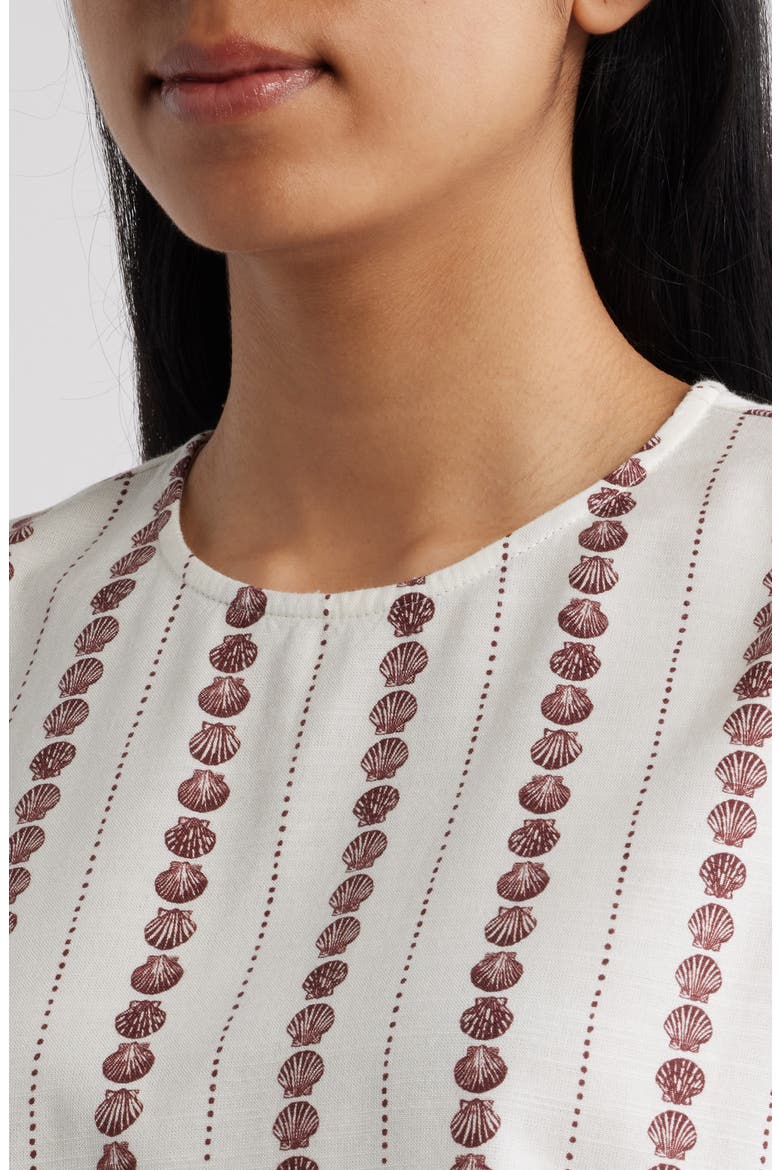 Sleeveless Keyhole Top, Alternate, color, SEASHELL STRIPE