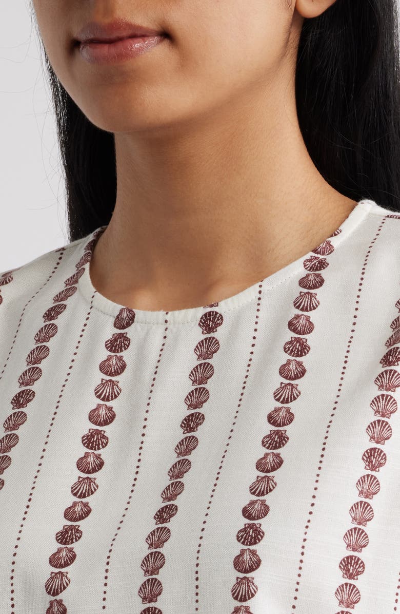 Cloth & Stone Sleeveless Keyhole Top, Alternate, color, Seashell Stripe