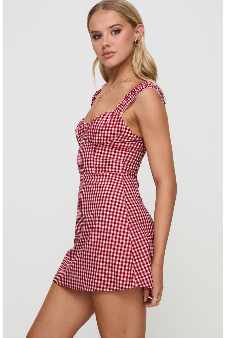 Faubert Minidress, Alternate, color, RED GINGHAM