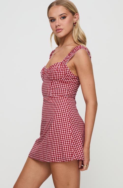 Princess Polly Faubert Mini Dress In Red