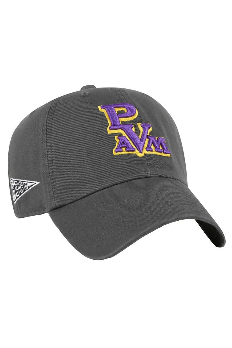 Men's '47 Charcoal Prairie View A&M Panthers Side & Back Clean Up Adjustable Hat, Main, color, Charcoal