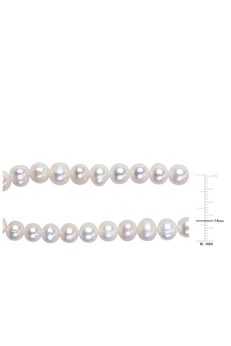 Cultured Freshwater Pearl Necklace & Bracelet Set, Alternate, color, WHITE