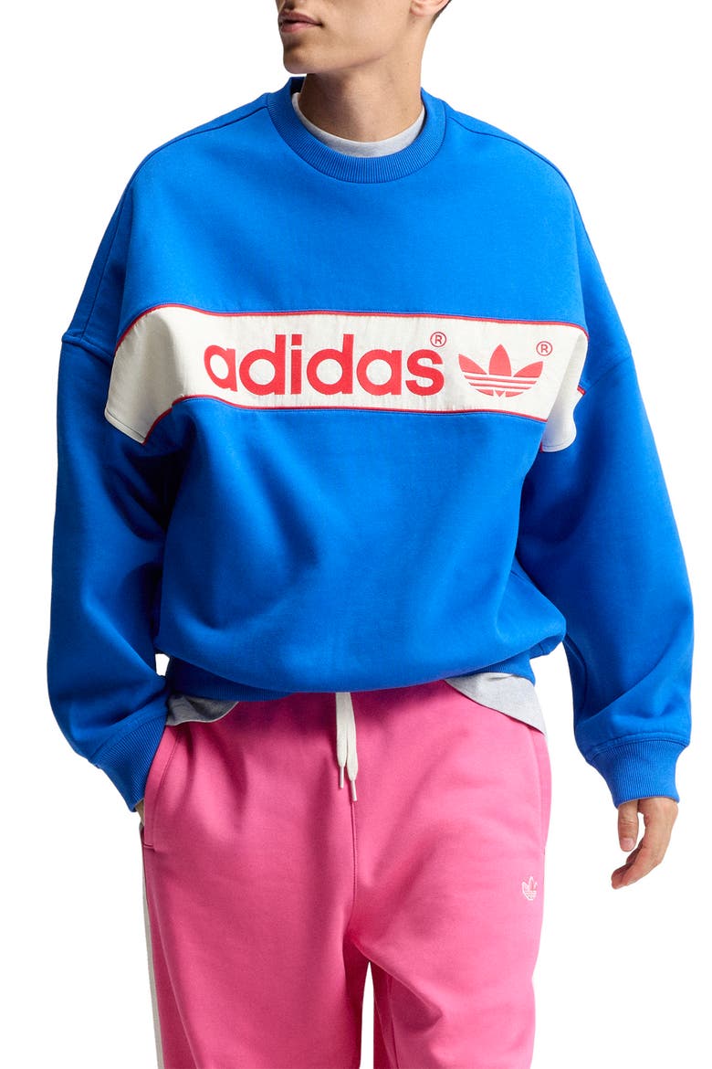 Logo Graphic Sweatshirt, Main, color, BLUE