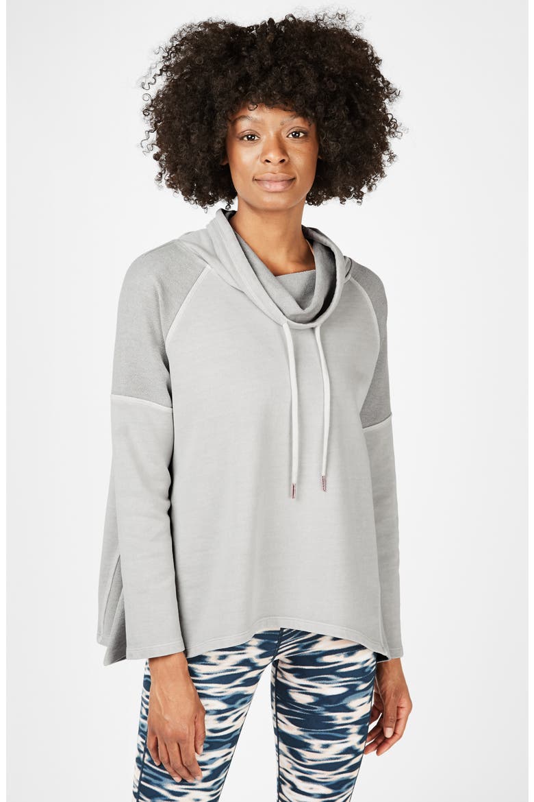Paradise Hooded Pullover, Alternate, color, LILY WHITE