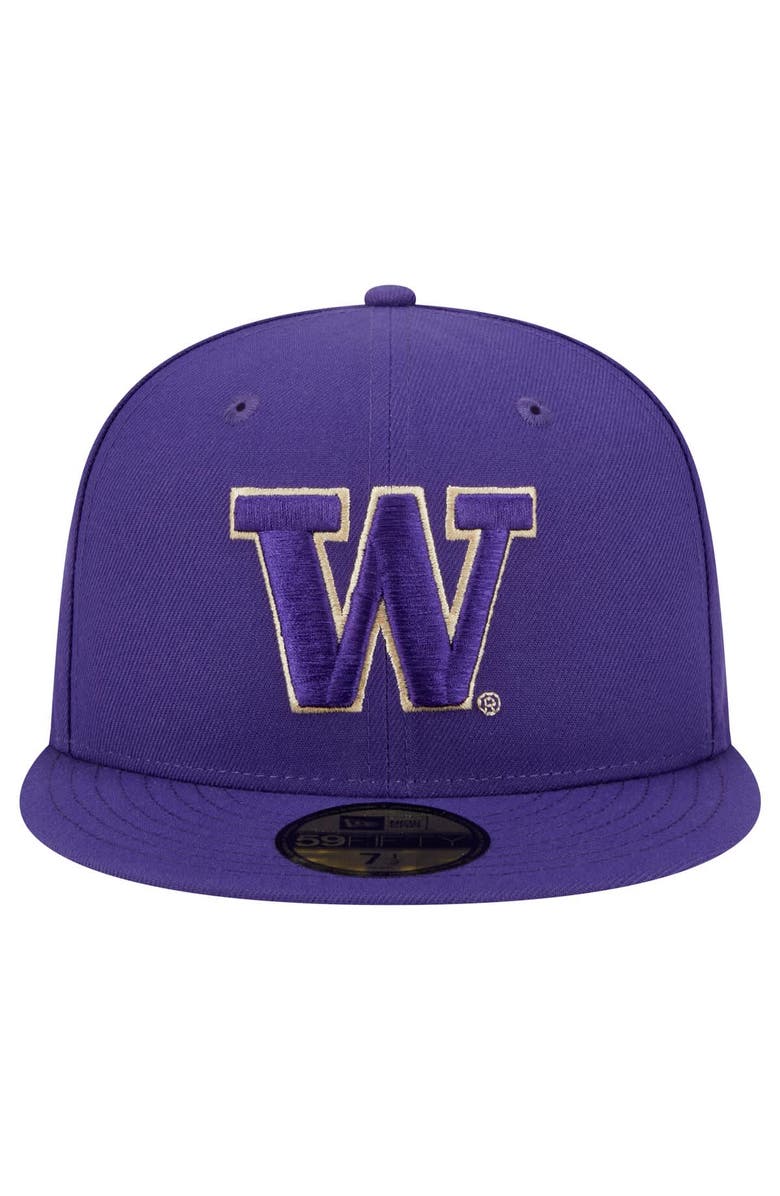 New Era Men's New Era Purple Washington Huskies 59FIFTY Fitted Hat, Alternate, color, 