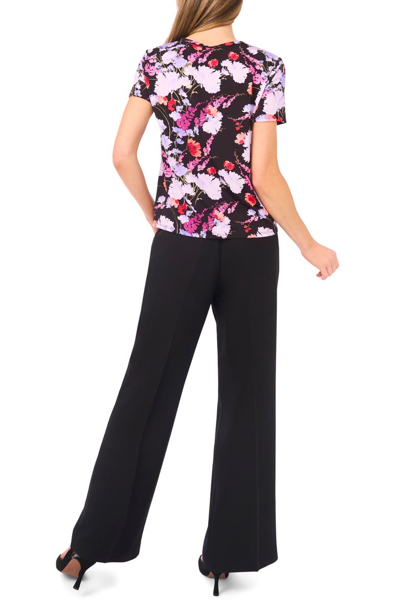 Ted Baker Eva Floral Boxy T-Shirt, Alternate, color, Rich Black