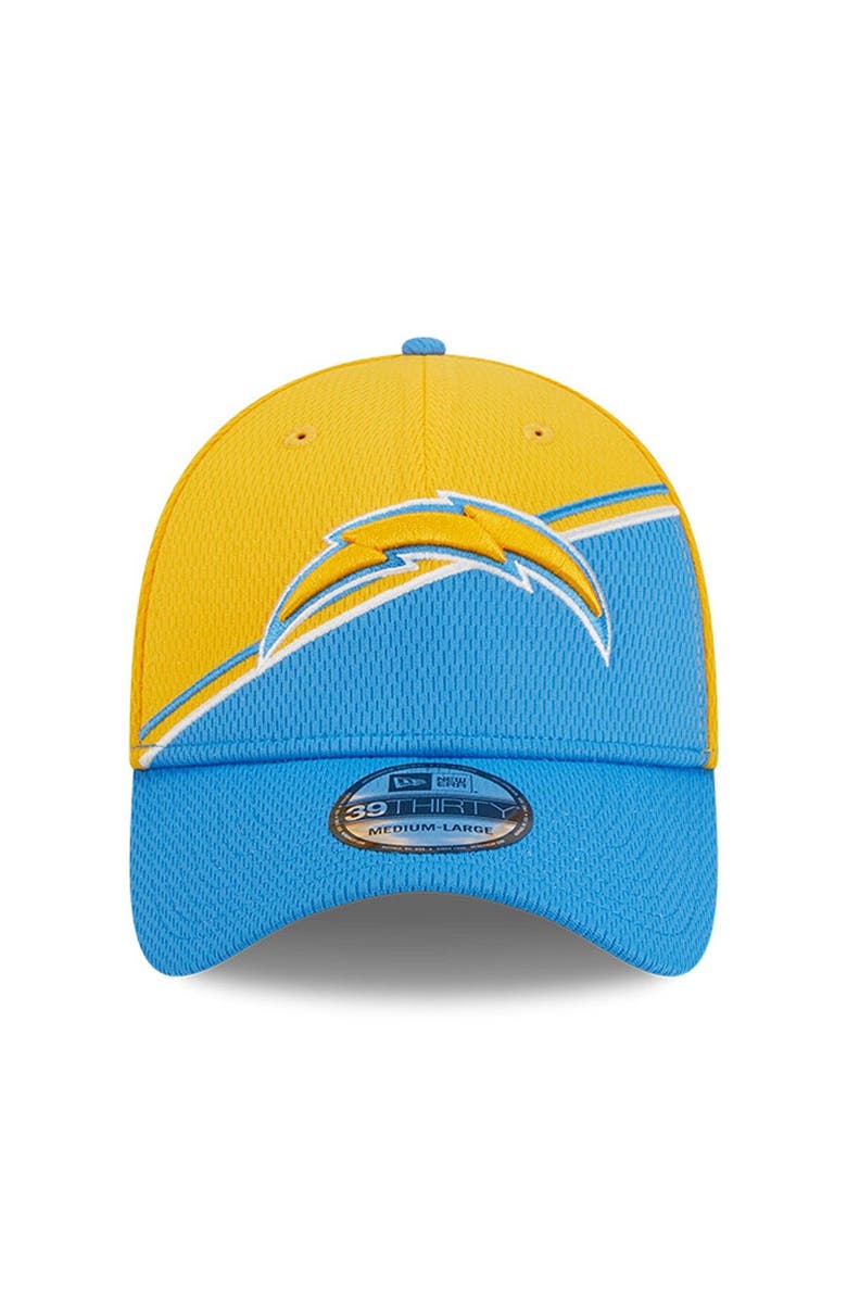 New Era Men's New Era Gold/Powder Blue Los Angeles Chargers 2023 Sideline 39THIRTY Flex Hat, Alternate, color, Gold