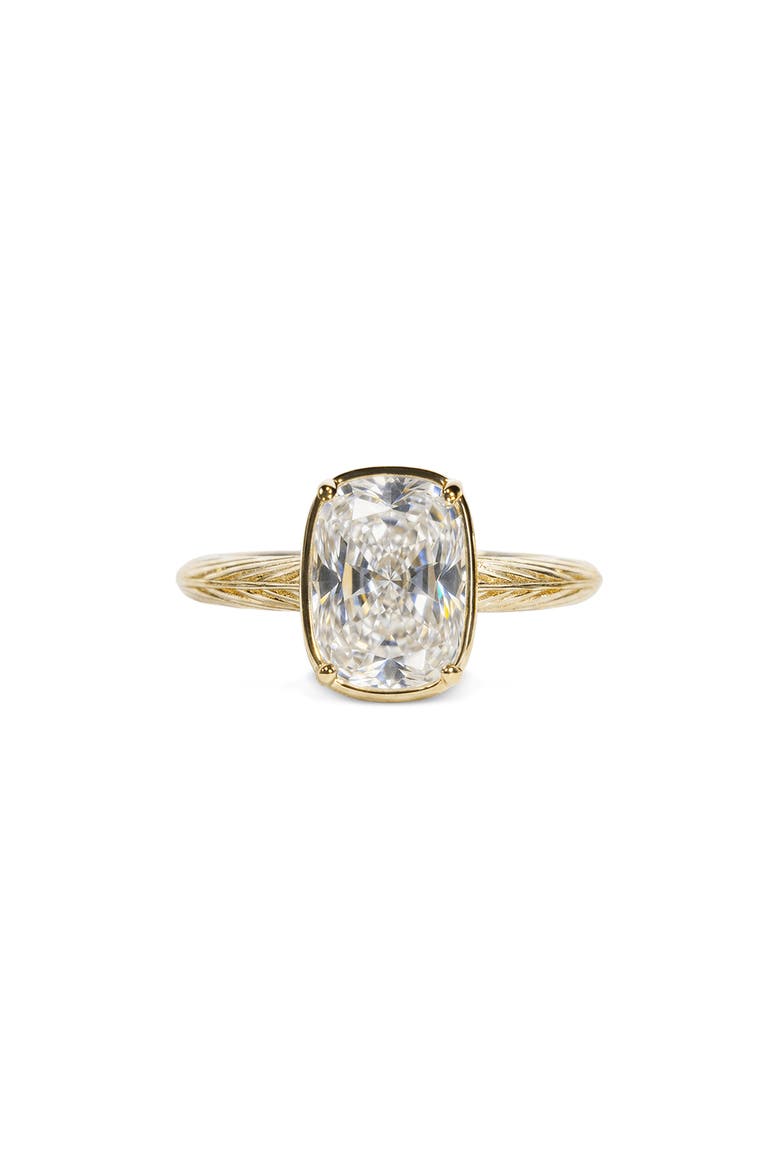 Cushion Cut Sterling Silver Ring, Main, color, GOLD