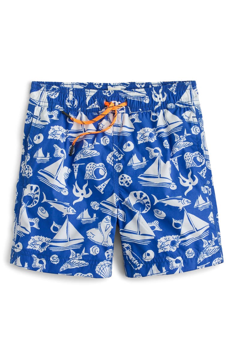 crewcuts by J.Crew Seaside Life Swim Trunks, Main, color,