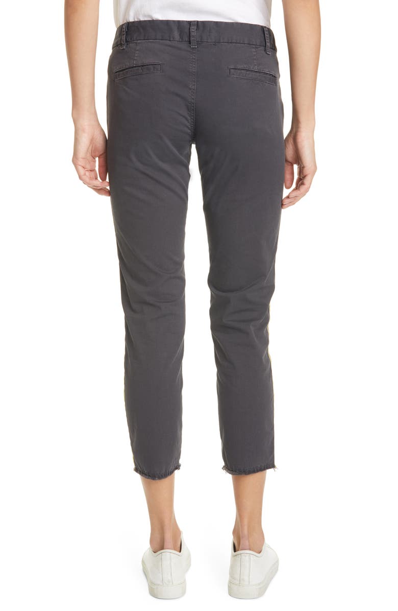 Nili Lotan East Hampton Side Tape Crop Pants, Alternate, color, 