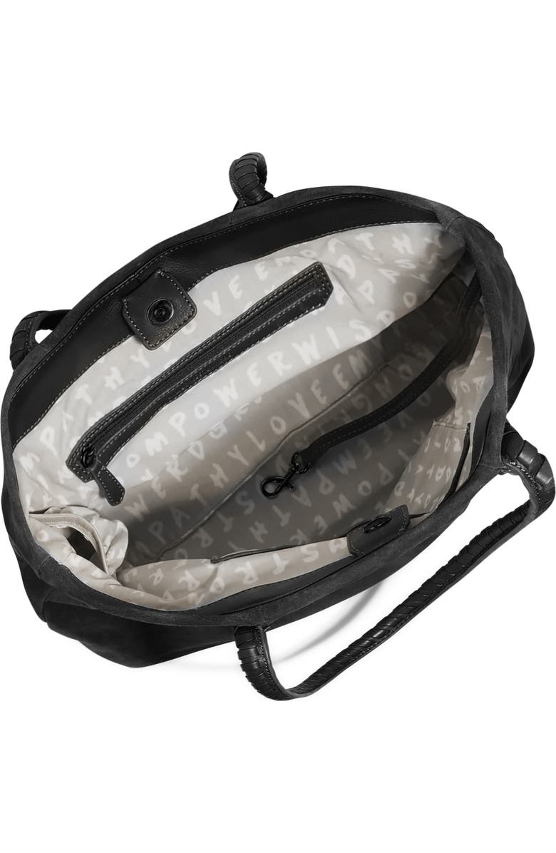 AIMEE Embrace Tote, Alternate, color, Black Suede