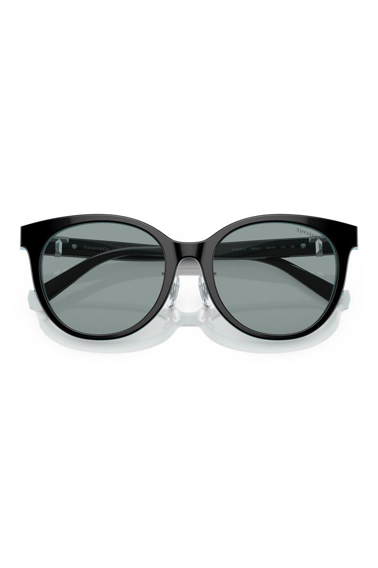 54mm Phantos Sunglasses, Alternate, color, BLACK TIFFANY BLUE / DARK GREY