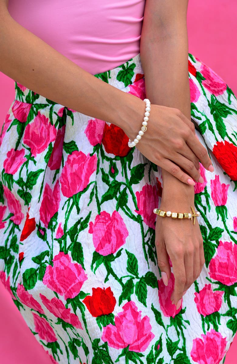 Venessa Arizaga I'm Out Bracelet, Alternate, color, White