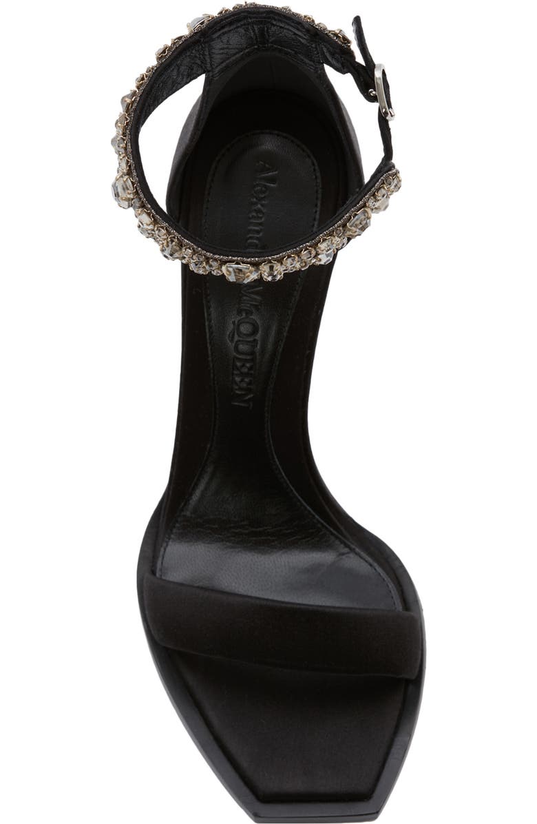 McQueen Alexander McQueen Crystal Strap Sandal, Alternate, color,