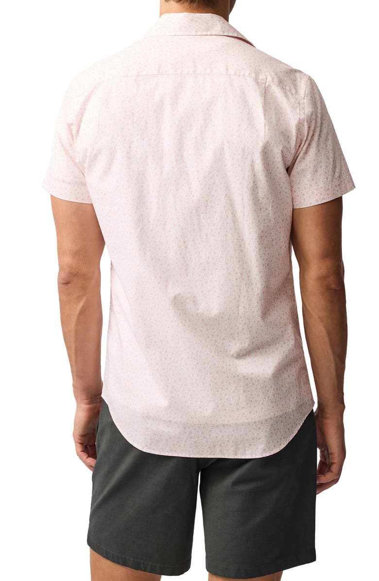 Rodd & Gunn Amberely Beach Floral Short Sleeve Button-Up Shirt, Alternate, color, Rosebud