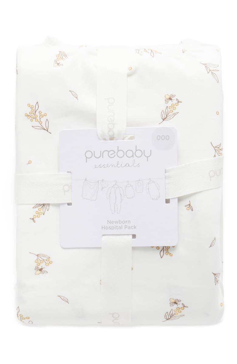Purebaby Newborn Hospital Gift Pack 6 Piece, Alternate, color, Vanilla Wattle Bee Pack