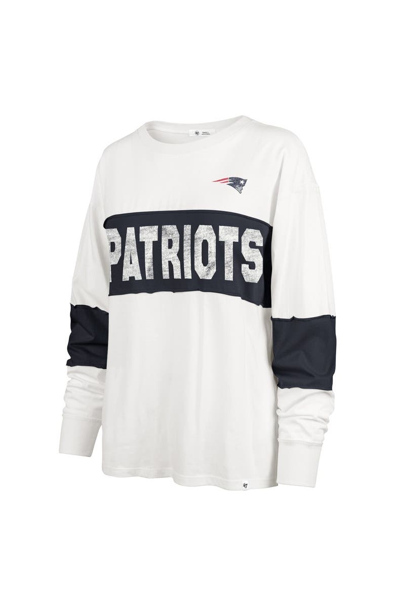 '47 Women's '47 Cream New England Patriots Clubhouse Pride Taylor Long Sleeve T-Shirt, Alternate, color,