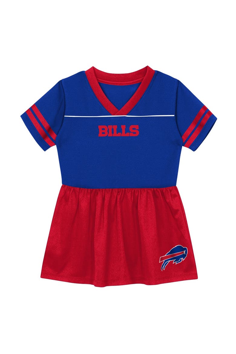 Toddler Outerstuff  Royal Buffalo Bills Stadium Lights V-Neck Fashion Football Jersey Dress, Alternate, color, Royal