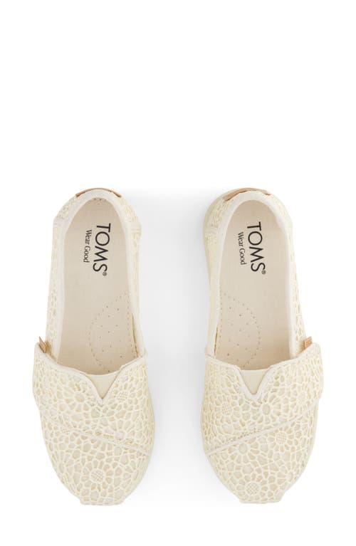 Toms Alpargata Slip-on In Natural Crochet