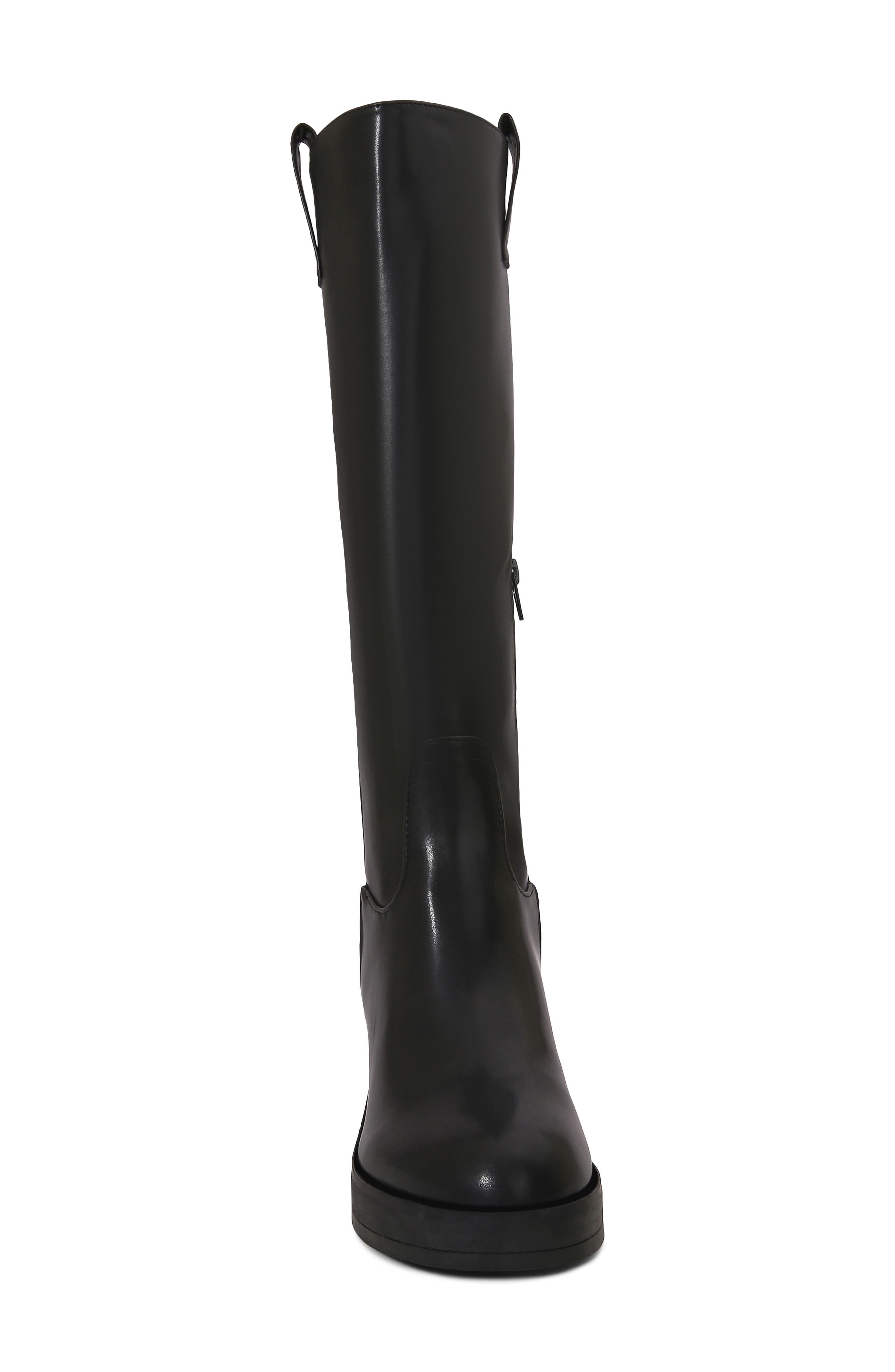 Knee High Block Heel Boot, Alternate, color, BLACK