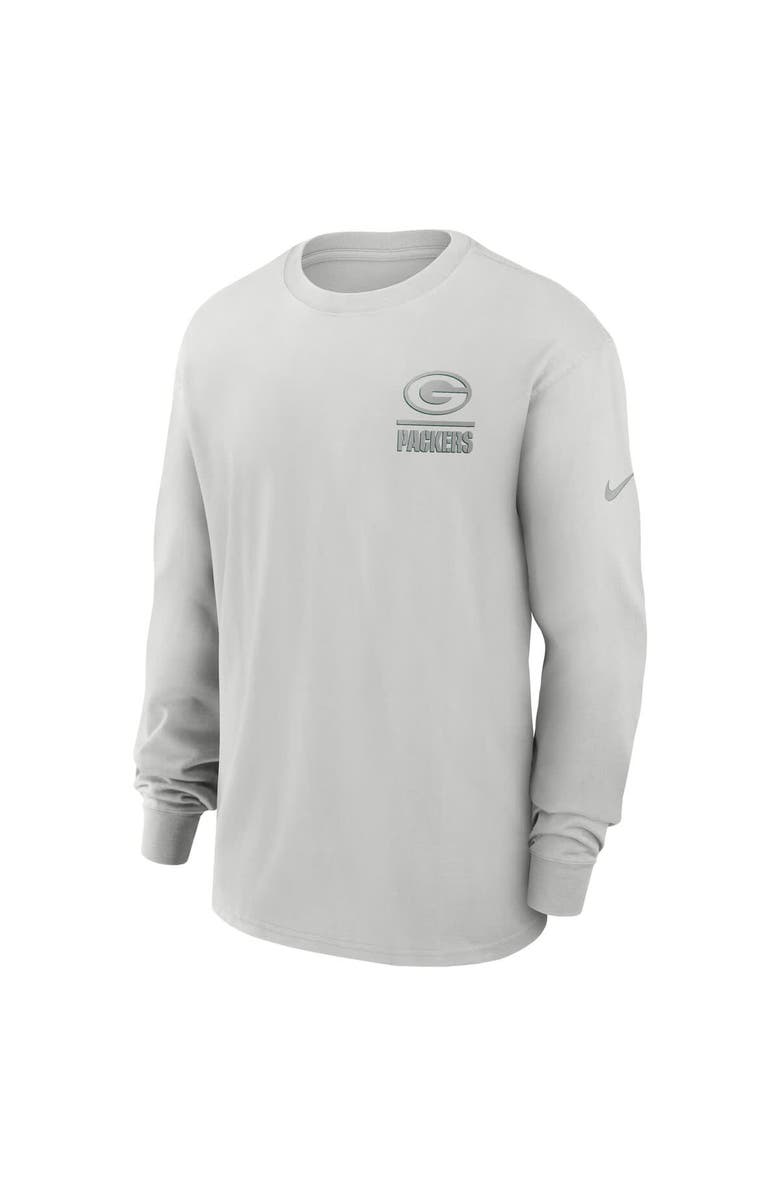 Nike Men's Nike Gray Green Bay Packers Essential Heavy Max90 Long Sleeve T-Shirt, Alternate, color, Gray
