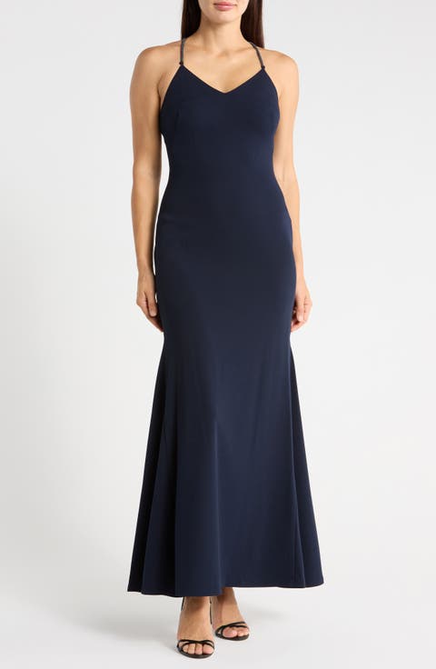 Bead Trim Maxi Dress