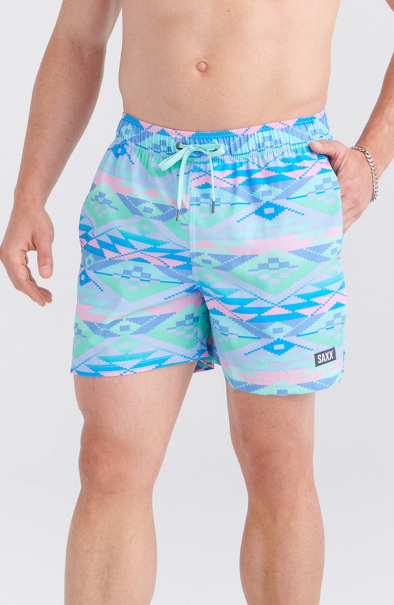 SAXX Oh Buoy 2-in-1 Volley Swim Shorts, Main, color,
