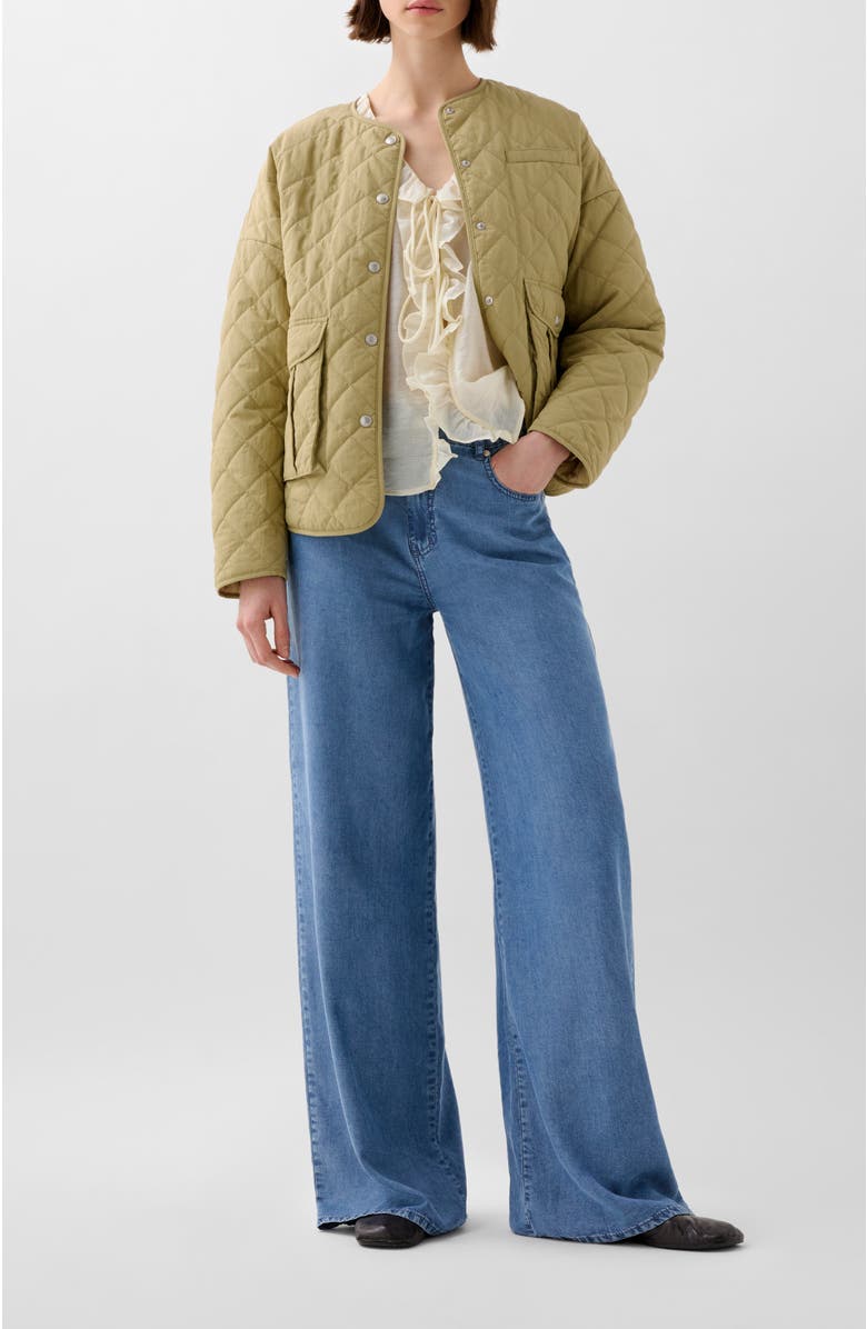 Scalpers Quilted Washed Ny Jacket, Alternate, color, Lightkhaki