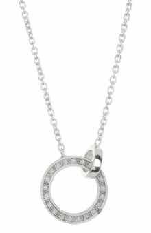 MESHMERISE Diamond Pavé Circle Link Necklace - 0.15ct
