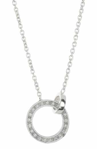 MESHMERISE Diamond Pavé Circle Link Necklace - 0.15ct