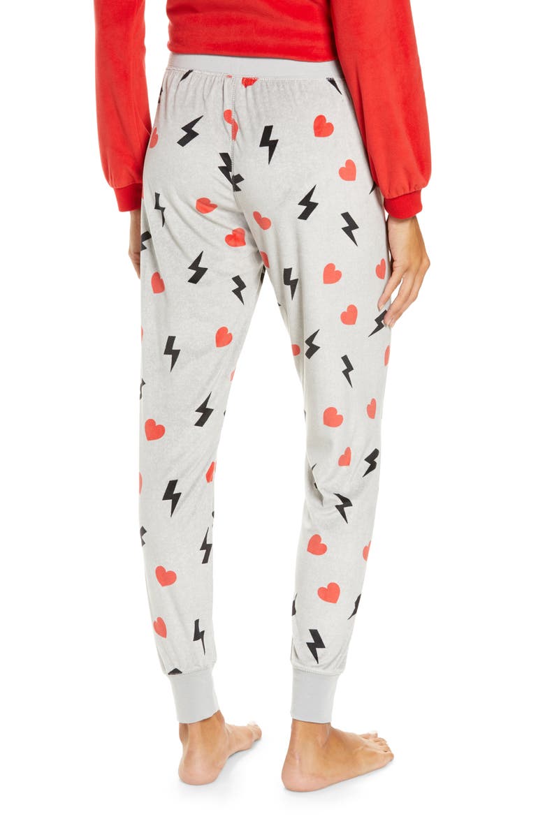 PJ Salvage Silky Velour Jam Pajama Pants, Alternate, color,