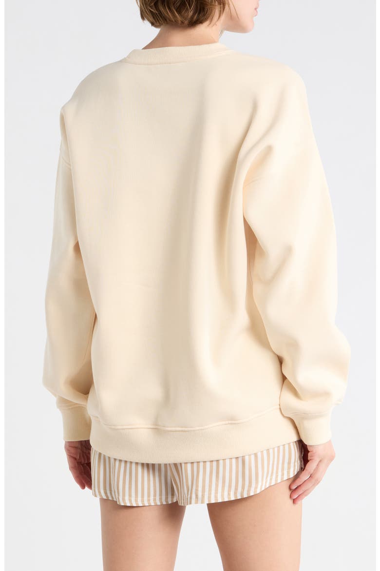 Boyfriend Crewneck Sweatshirt, Alternate, color, WHITE CAP