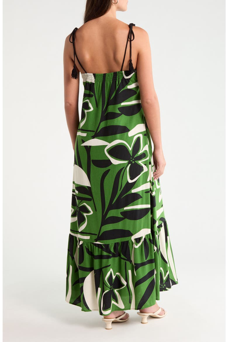 Veth Rainforest Maxi Sundress, Alternate, color, KELLY-CREAM