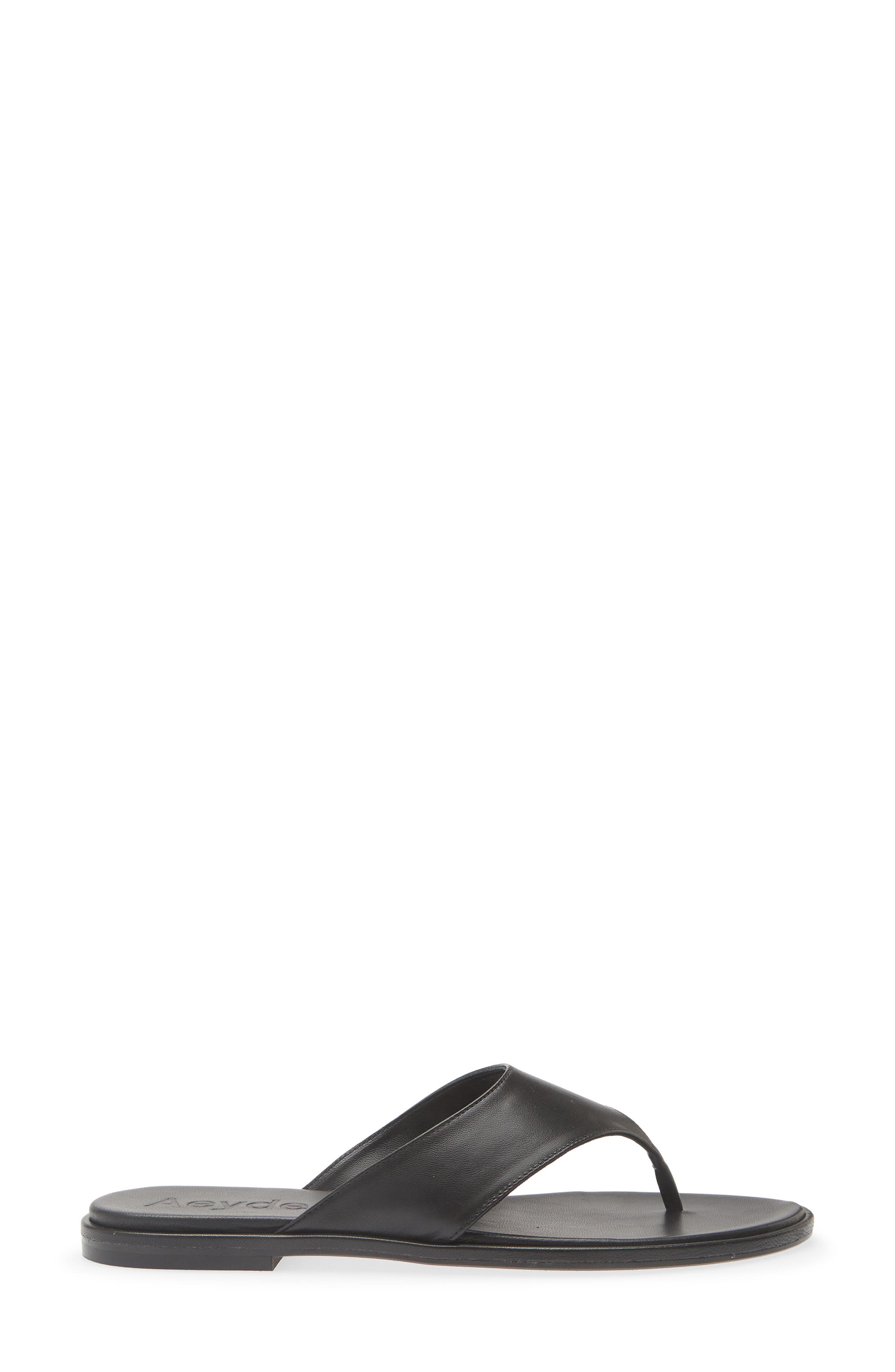 aeyde Amaya Flip Flop, Alternate, color, Black