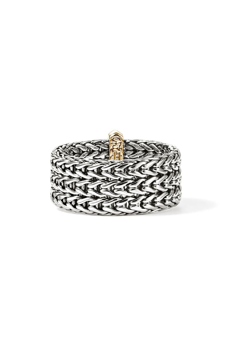 Icon Ring, Alternate, color, SILVER AND GOLD