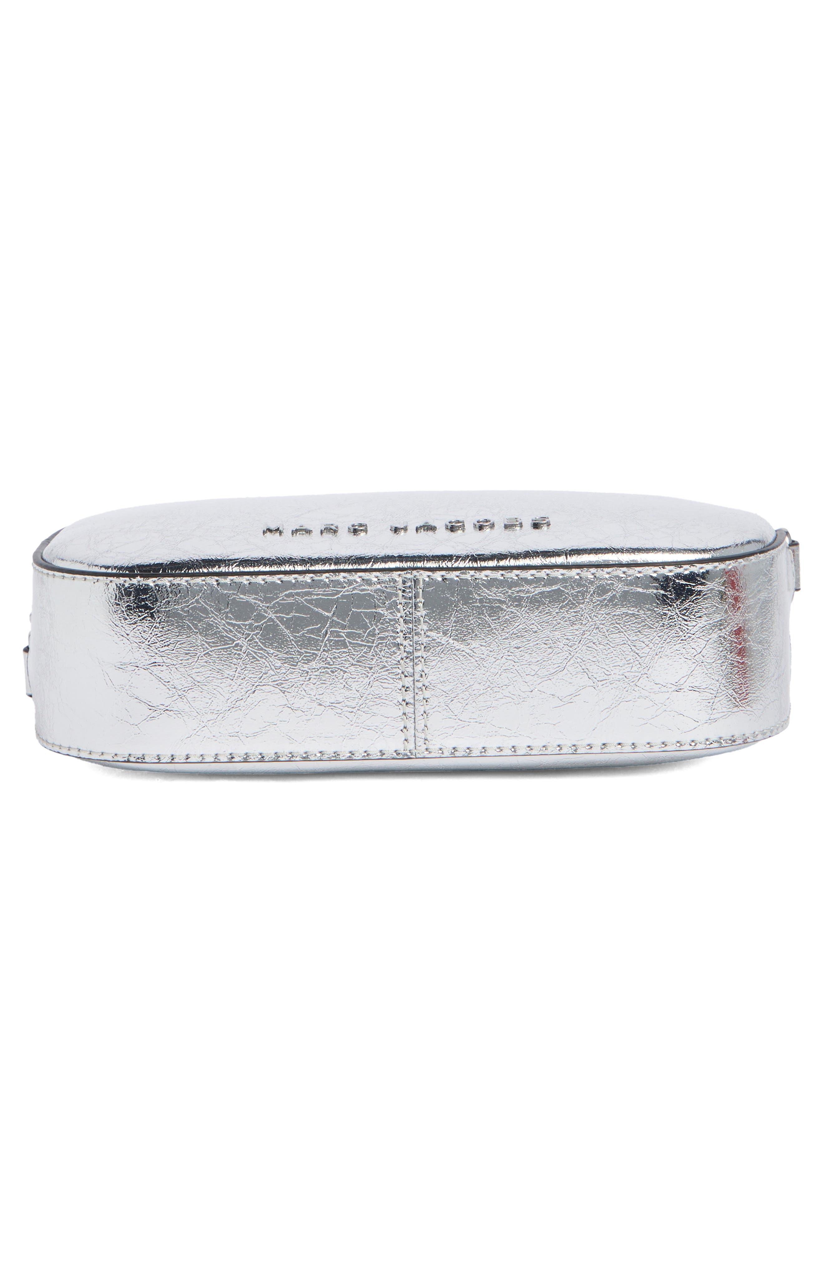 Metallic Camera Crossbody Bag, Alternate, color, SILVER