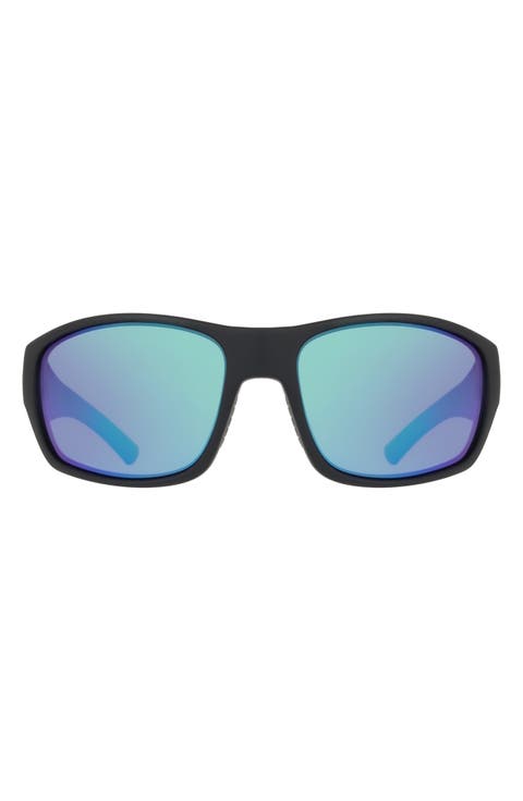 64mm Oversize Rectangular Sunglasses