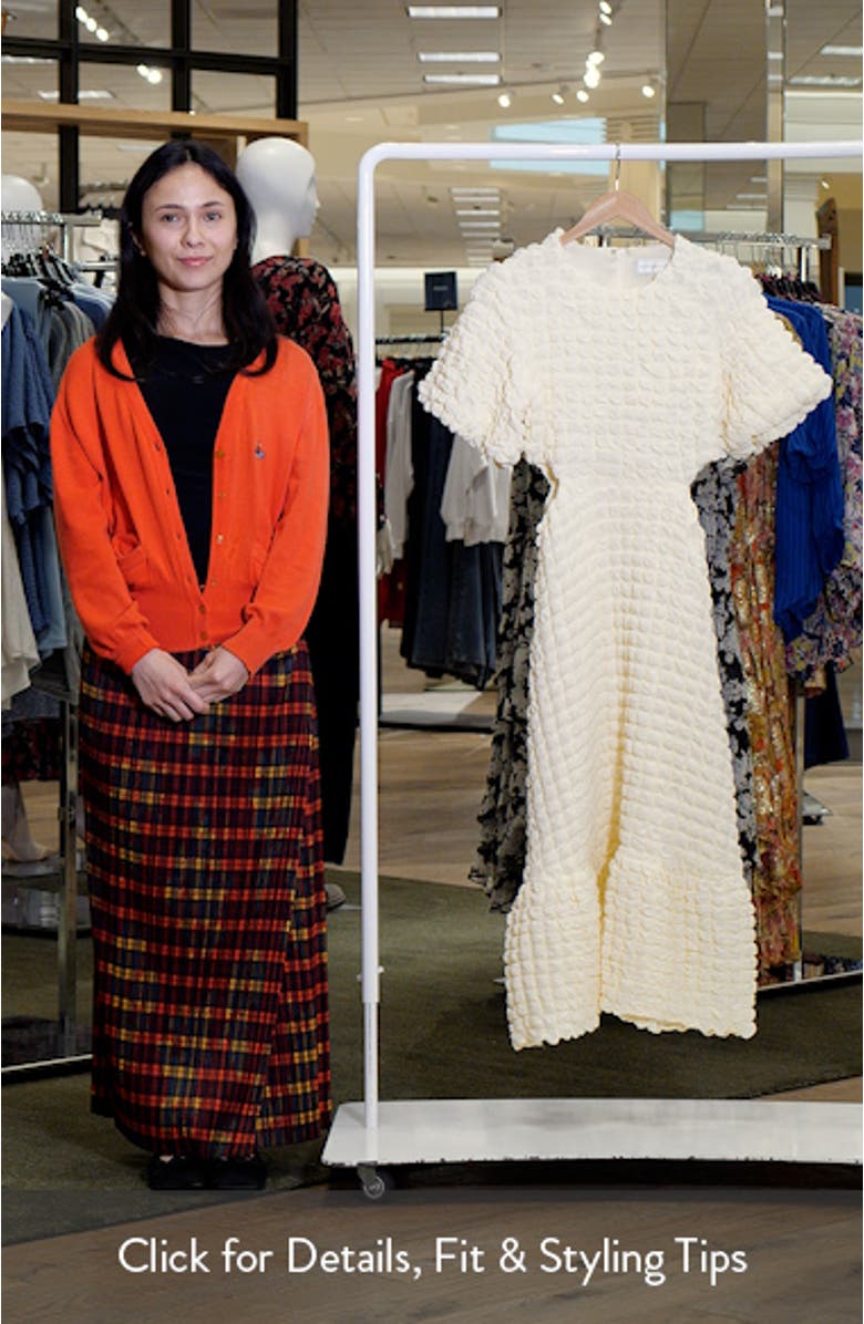 Textured Cutout Midi Dress, sales video thumbnail