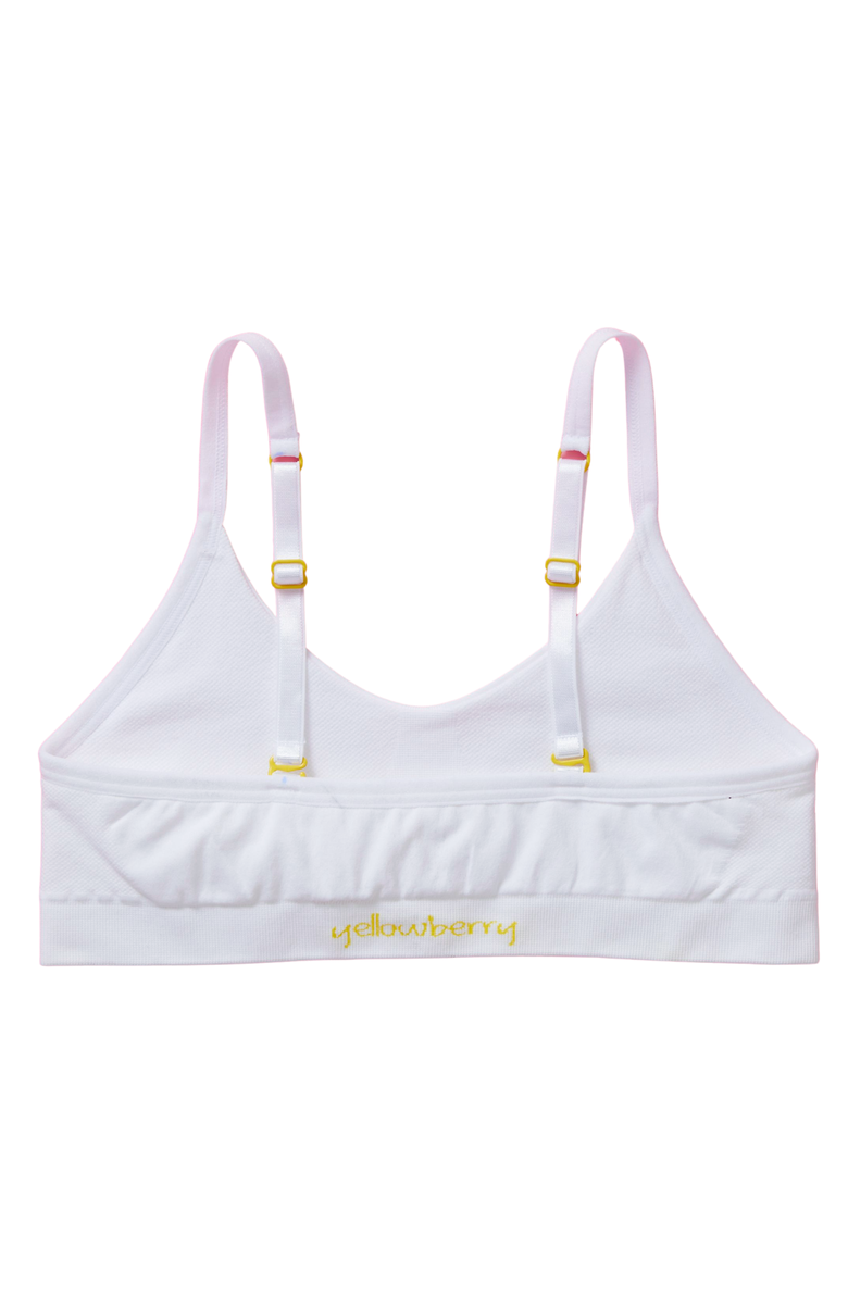 Yellowberry Tulip Seamless Bra, Alternate, color, Snowflake