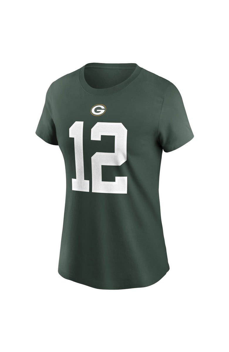 Nike Women's Nike Aaron Rodgers Green Green Bay Packers Name & Number T-Shirt, Alternate, color, 