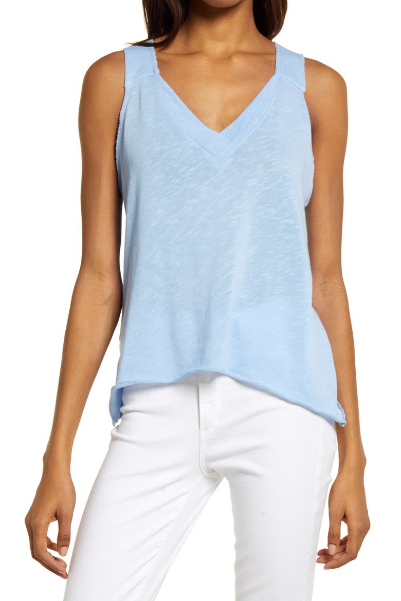 Textured Tank, Main, color, BLUE VISTA