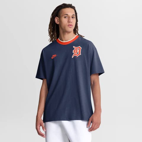 Men's Nike Navy Detroit Tigers Cooperstown Collection Ringer T-Shirt