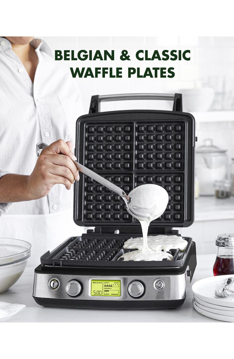 GreenPan Elite Ceramic Nonstick 4-Square Waffle Maker, Alternate, color,