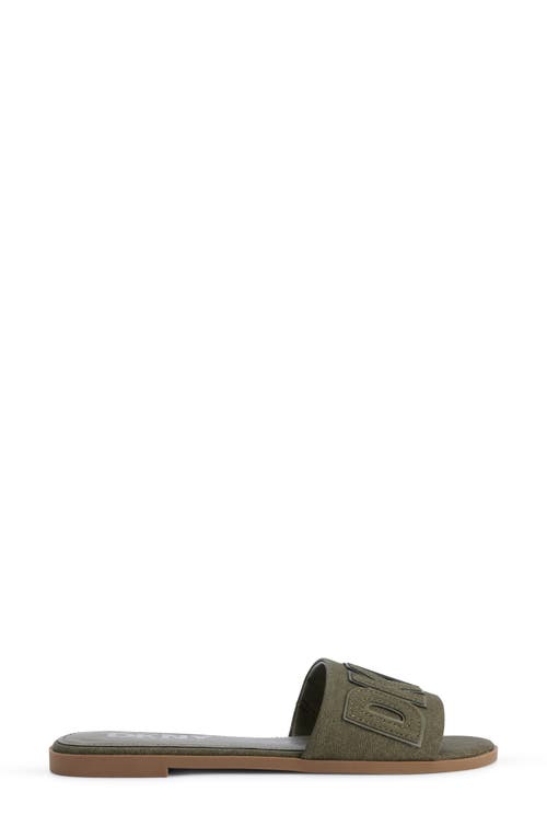 Dkny Willow Slide Sandal In Green