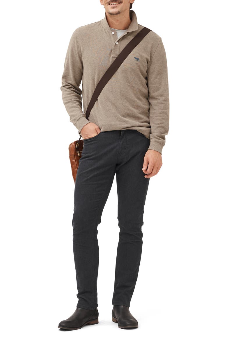 Gunn Piqué Polo, Alternate, color, LATTE