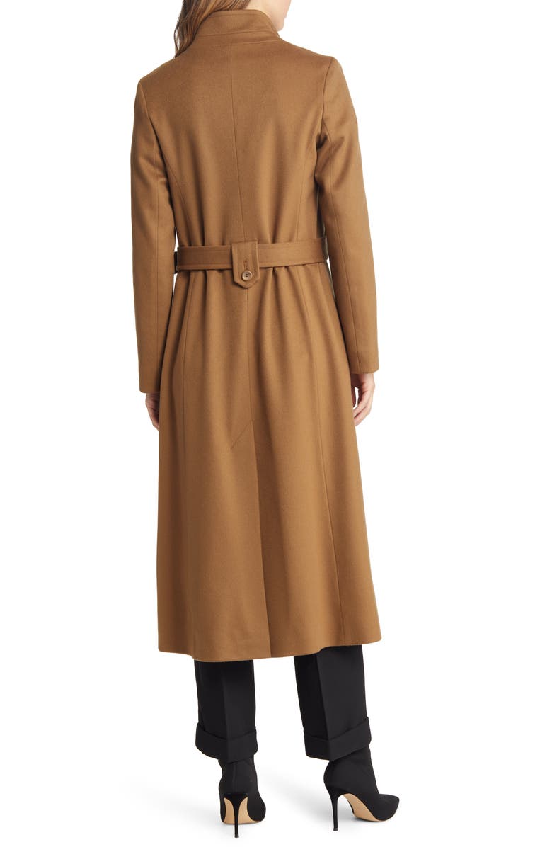 Fleurette Hudson Belted Long Wool Coat, Alternate, color,