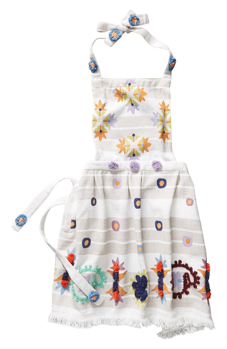 Anthropologie Home Maroa Tufted Cotton Apron, Alternate, color,
