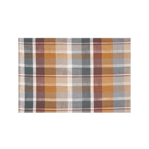 C & F Home C&f Home Aspen Plaid Placemats Set Of 6, 13" X 19" In Brown